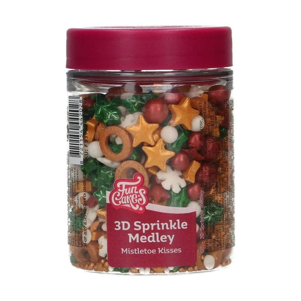 Mistletoe Kisses 3D Sprinkle Medley 70g