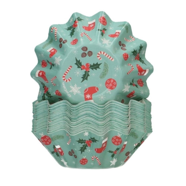 Christmas Bloom Baking Cups x 48