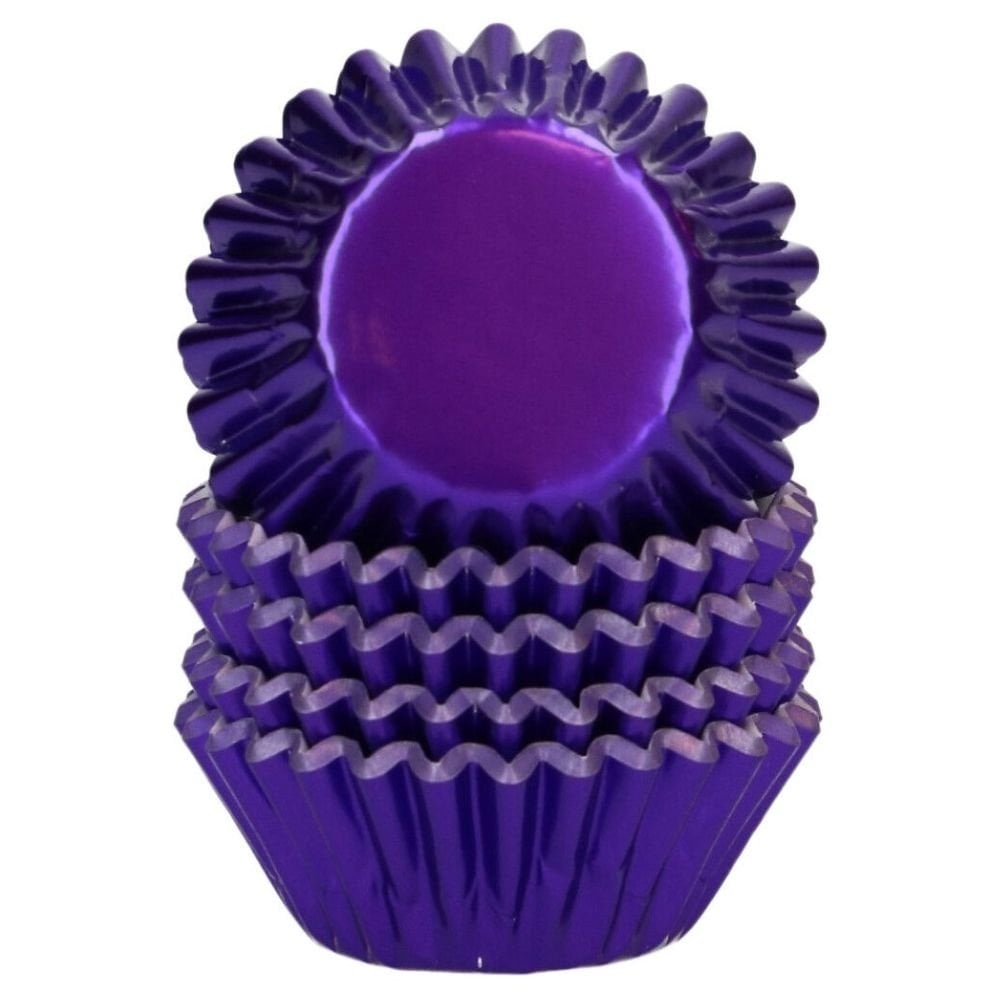 Purple Metallic Mini Baking Cases x 160