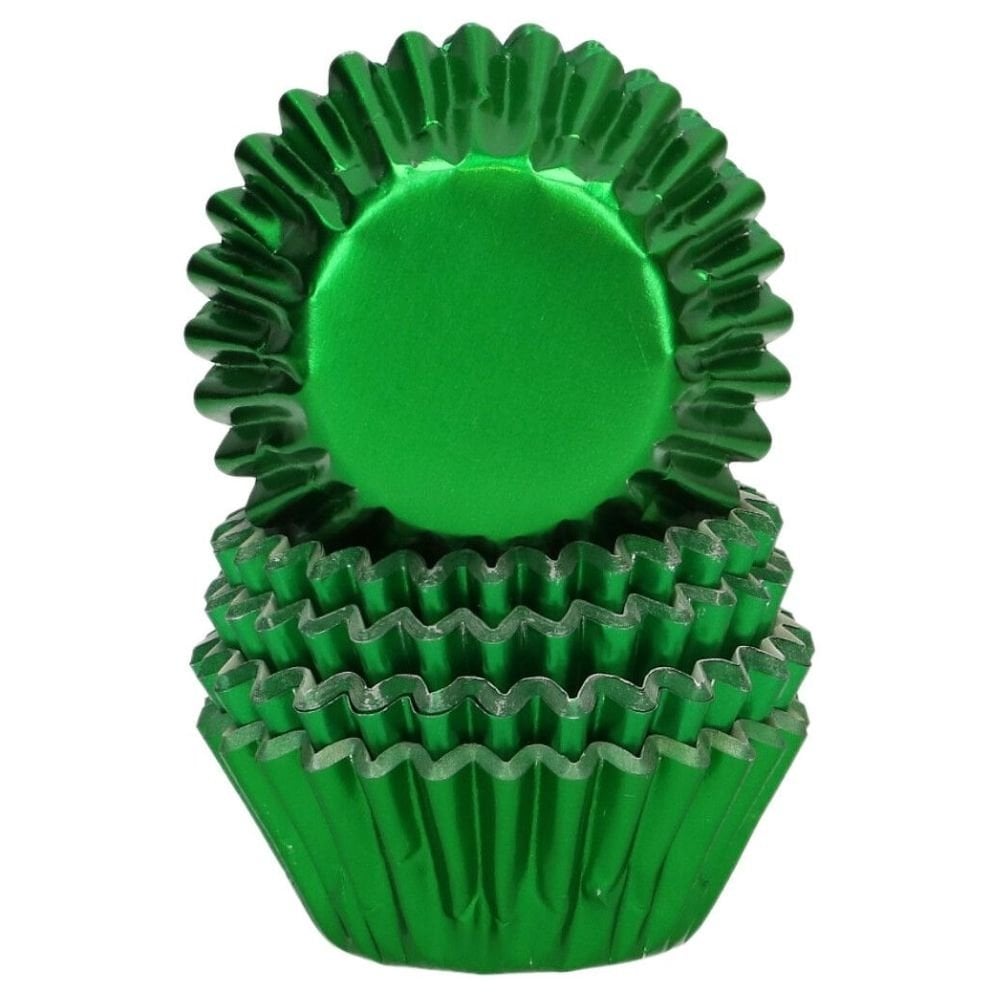 Green Metallic Mini Baking Cases x 160