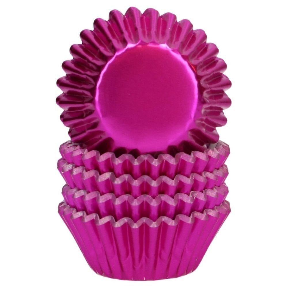 Pink Metallic Mini Baking Cases x 160