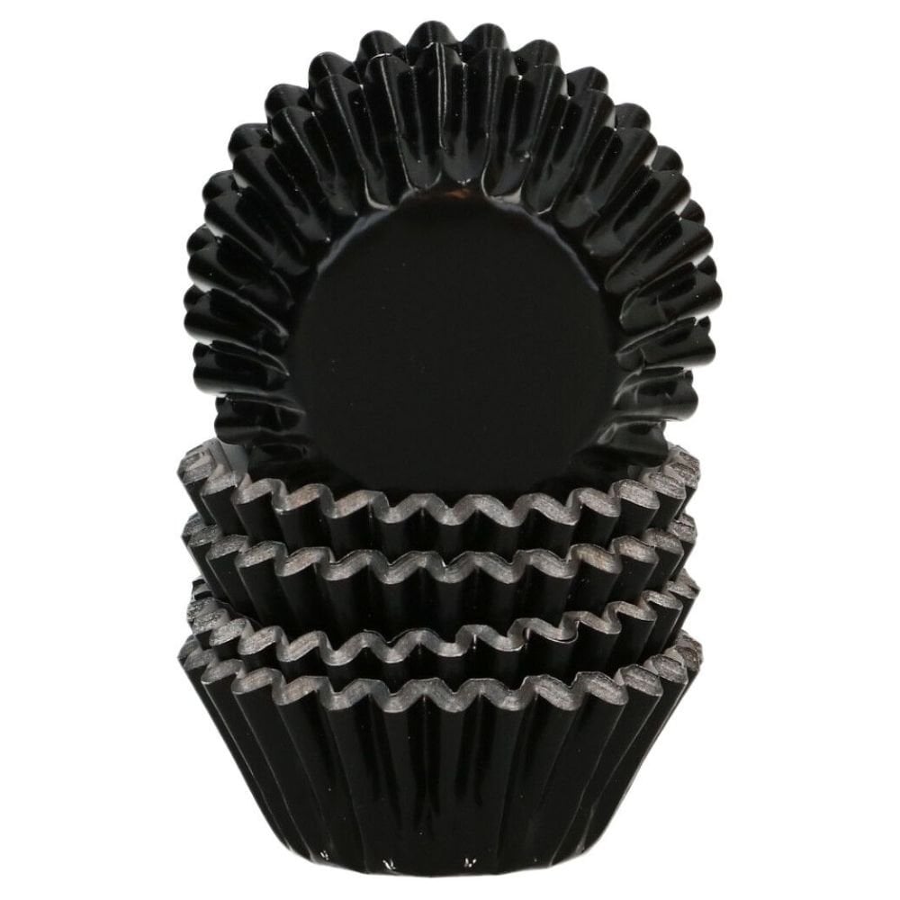 Black Metallic Mini Baking Cases x 160