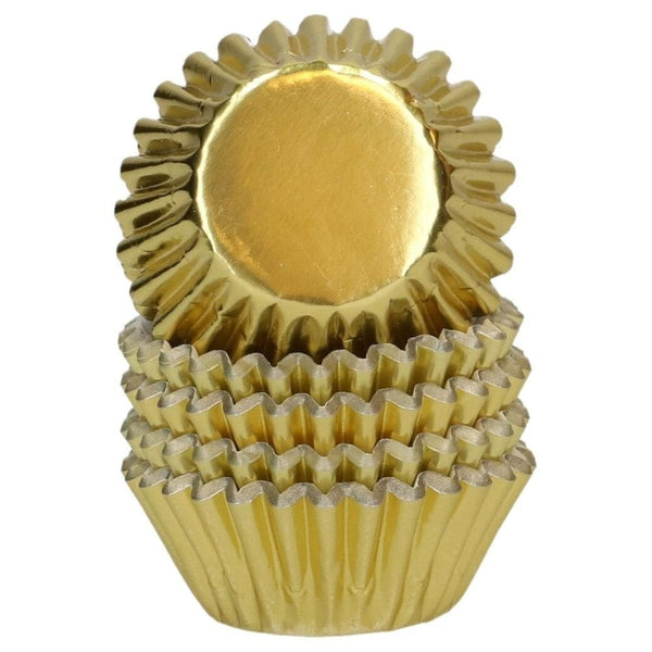 Gold Metallic Mini Baking Cases x 160