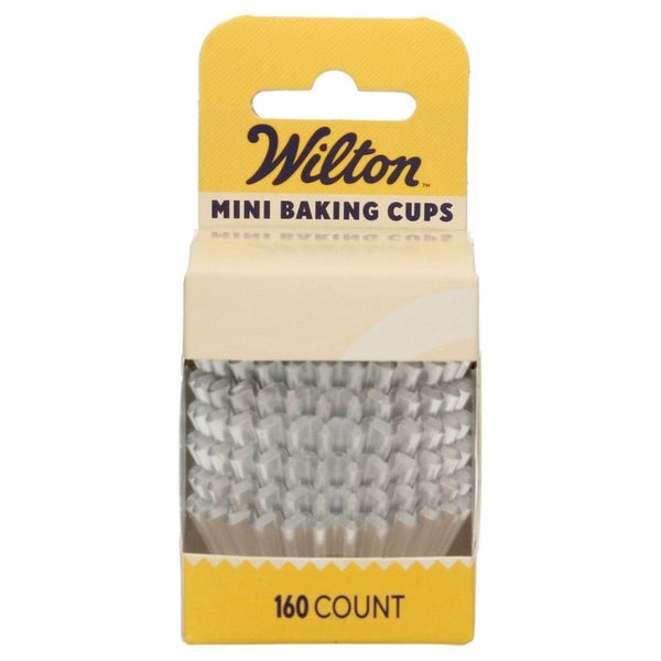 Silver Metallic Mini Baking Cases x 160