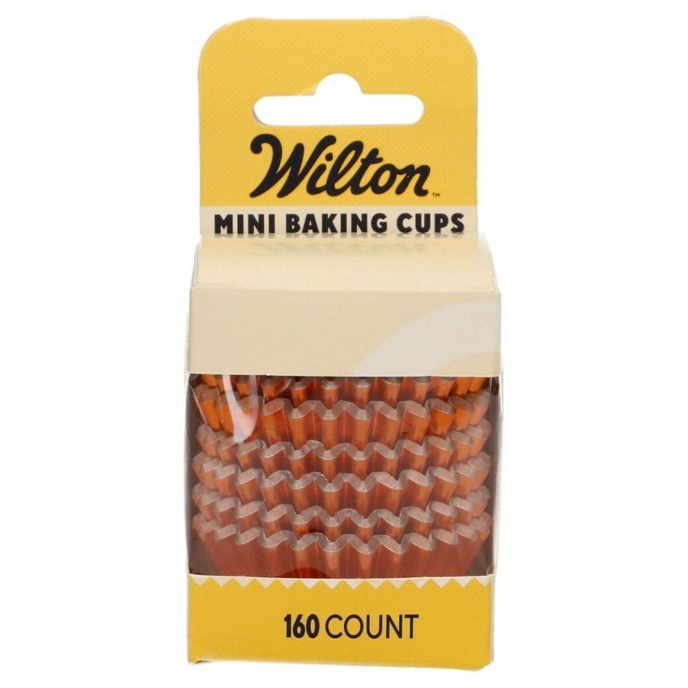 Orange Metallic Mini Baking Cases x 160