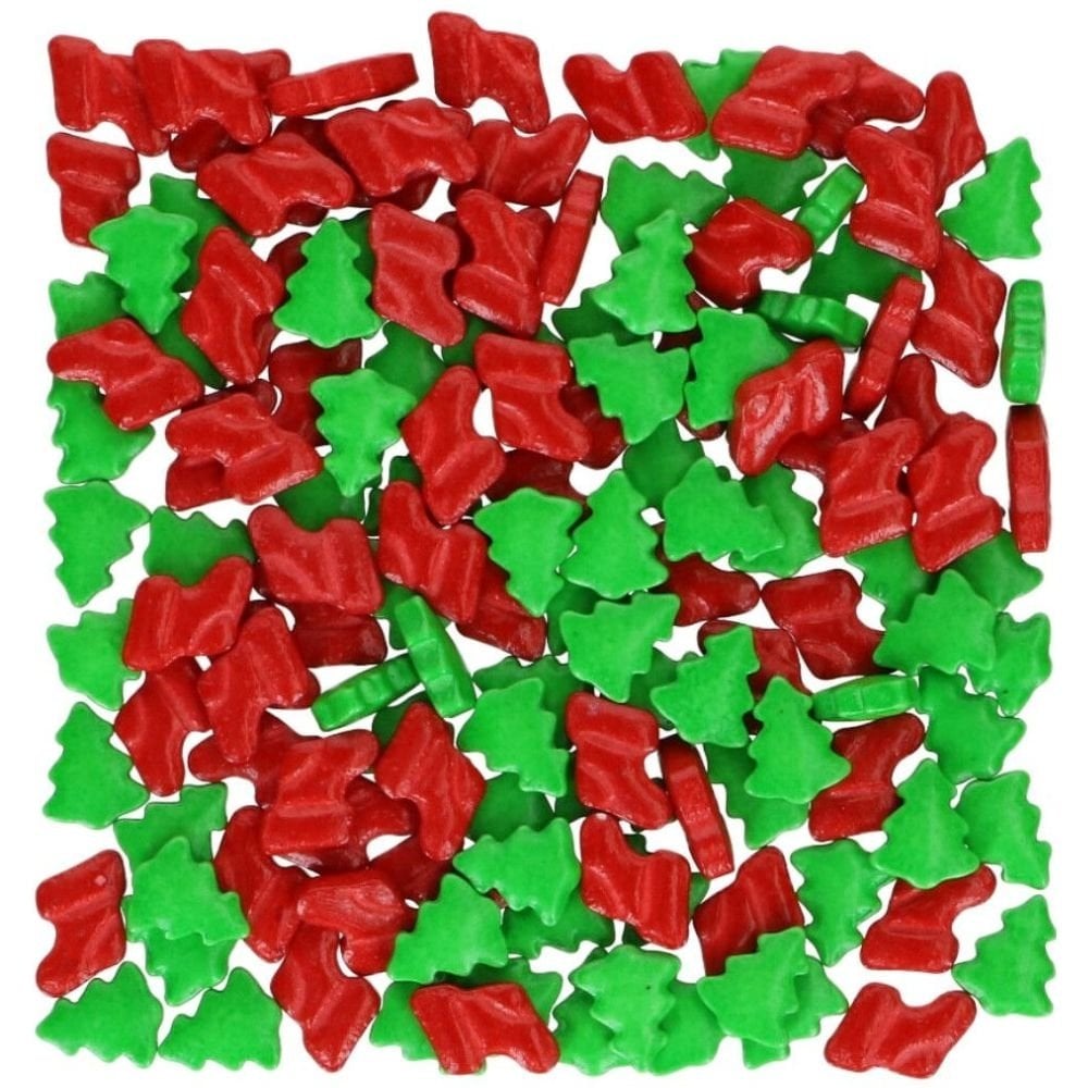 Holiday Trees & Socks 3D Sprinkle Mix 56g