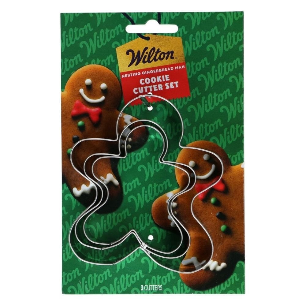 Gingerbread Man Nesting Cookie Cutter Set Of 3