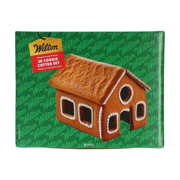 Gingerbread House 3D Cookie Cutter Set Of 10