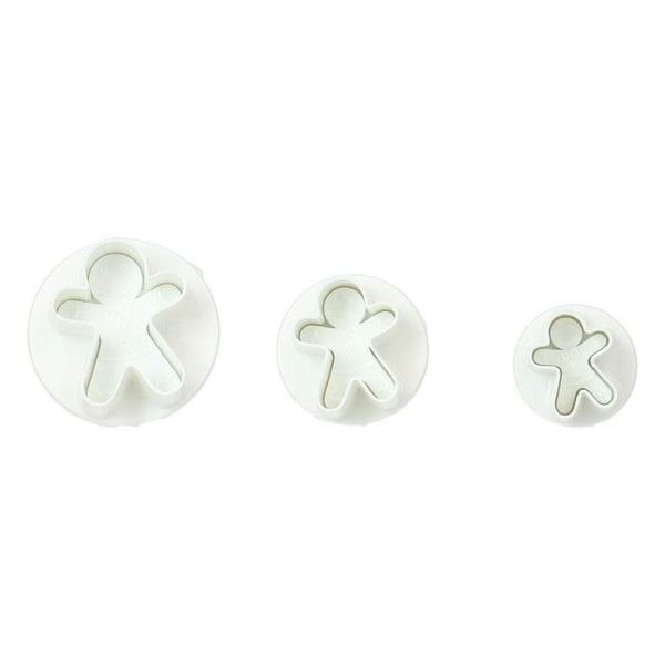 Gingerbread Man Plunger Cutter Set Of 3