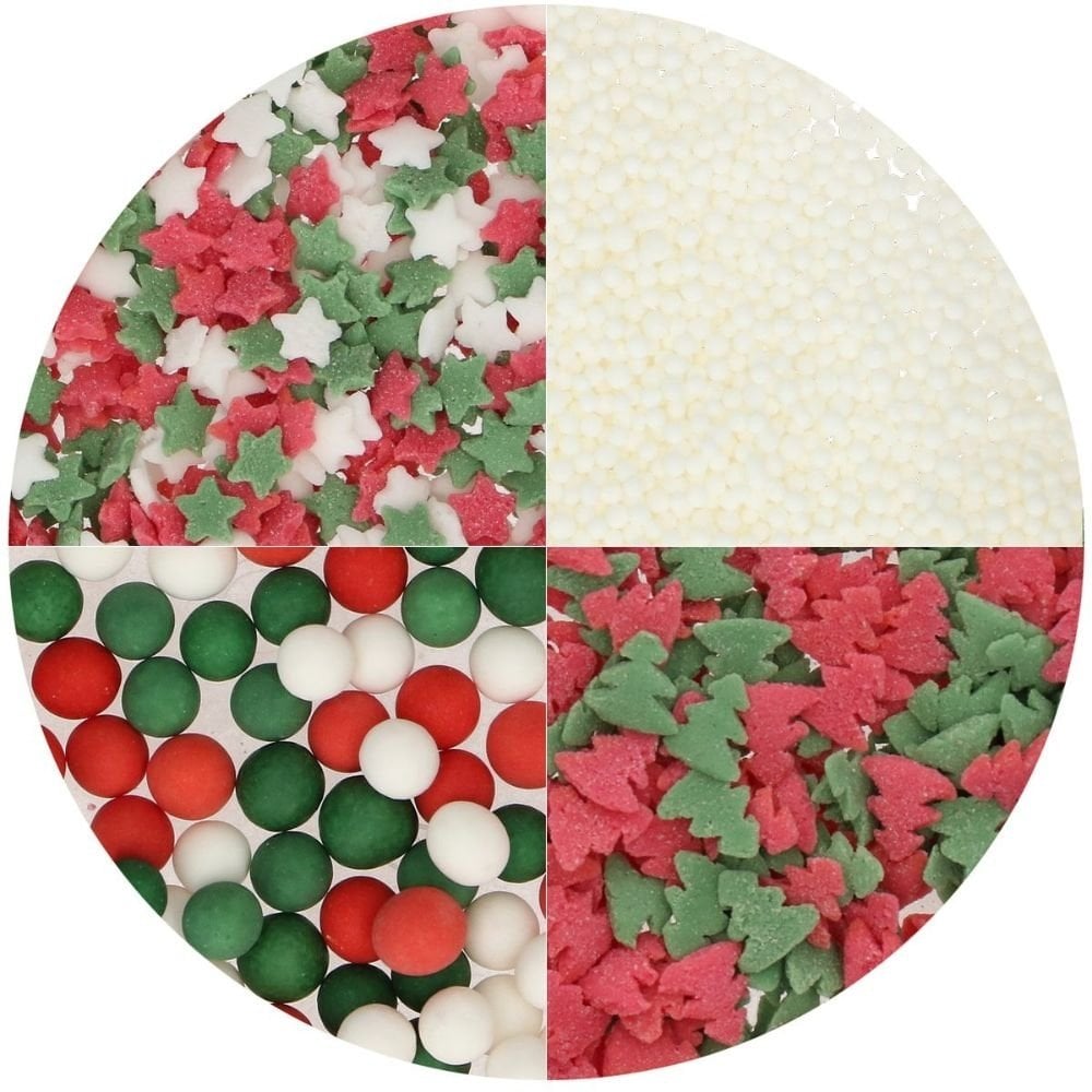 Traditional Christmas 4-In-1 Sprinkle Mix
