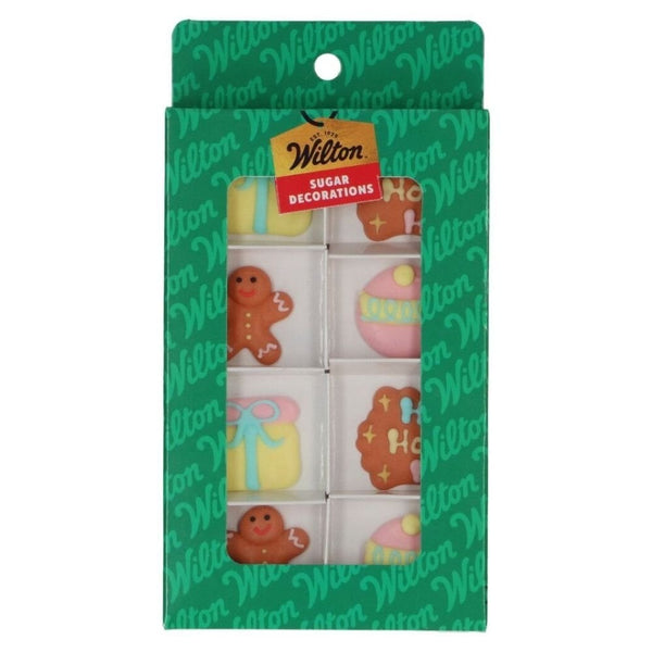 Cute Christmas Sugar Topper Set Of 8