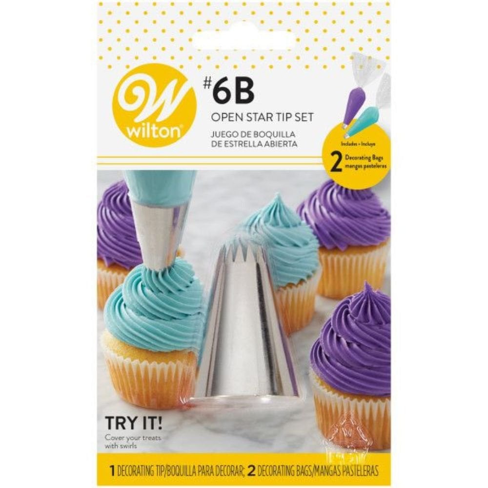 No.6B Open Star Decorating Tip Set
