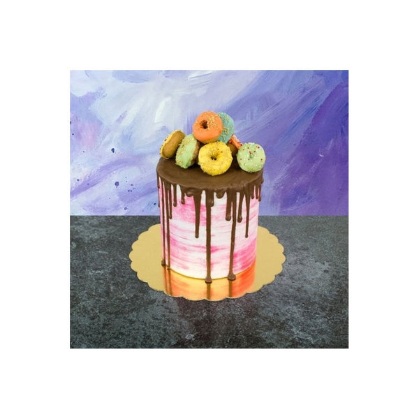 Gold Scallop Mirror Cake Board - Pack of 3