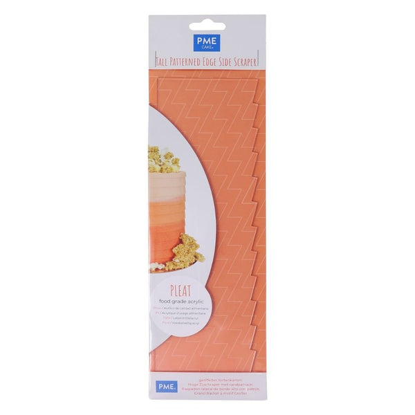 Pleat Tall Patterned Edge Side Scraper