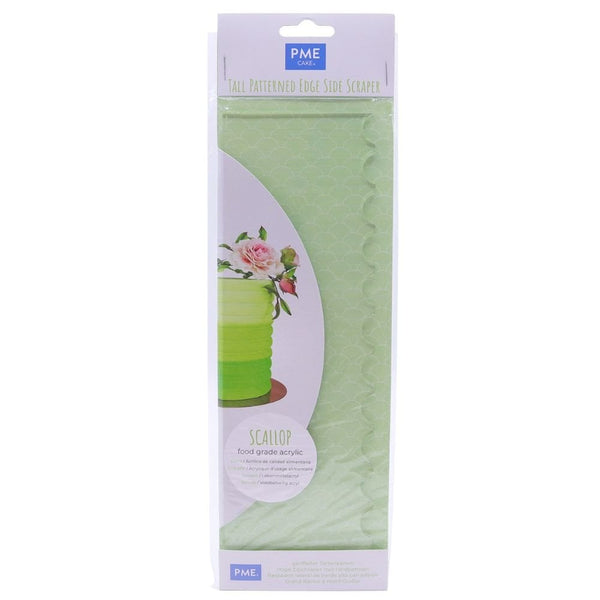 Scallop Stripes Tall Patterned Edge Side Scraper