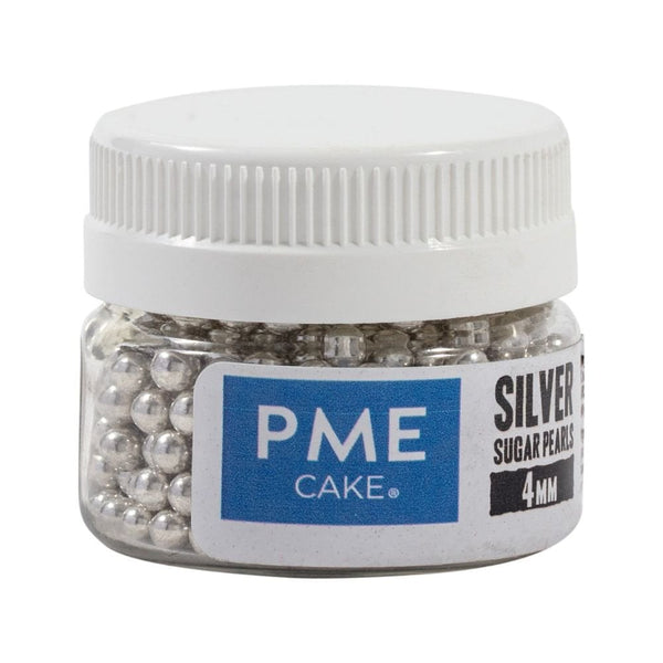 Silver 4mm Sugar Pearls 25g
