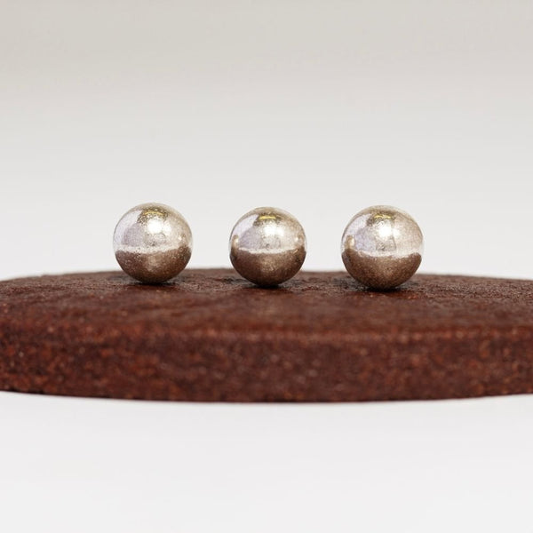Silver 4mm Sugar Pearls 25g