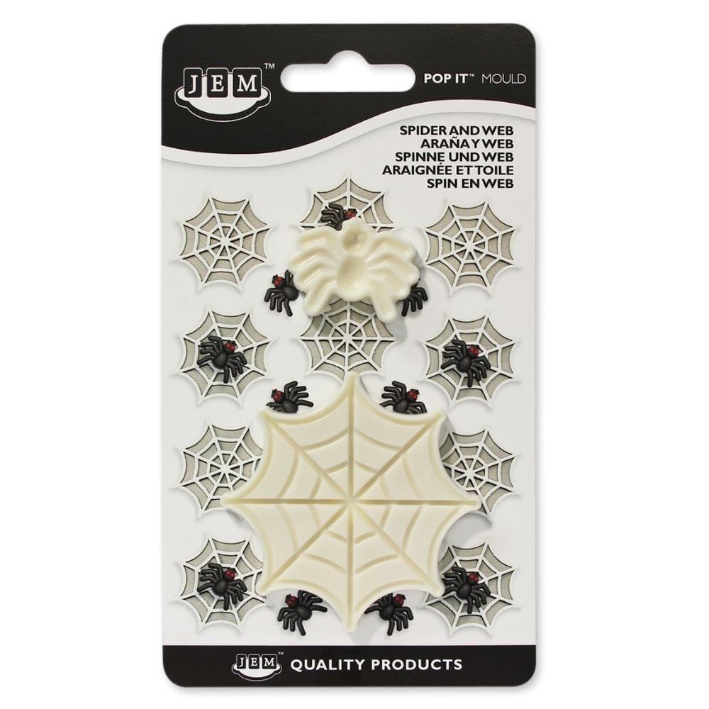 Spider And Web Pop It Mould Set Of 2