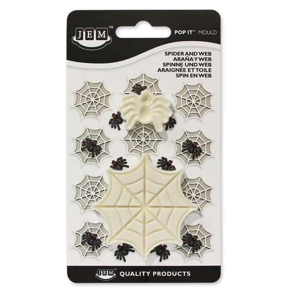 Spider And Web Pop It Mould Set Of 2