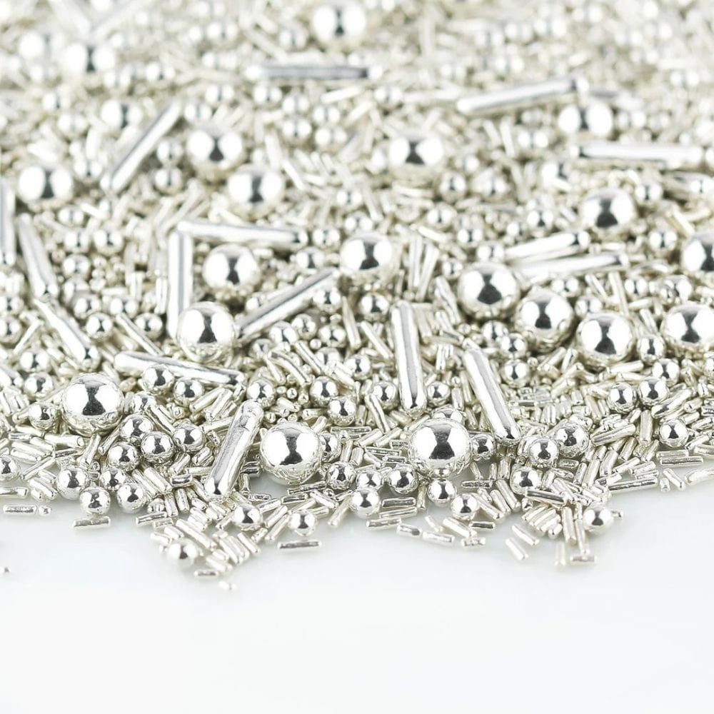 Silver Sprinkle Mix 90g