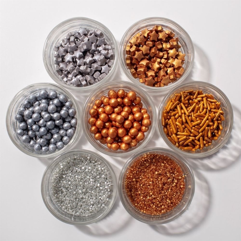 Metallic Assorted Christmas Sprinkles 42g