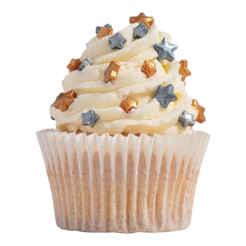 Gold & Silver Stars Sprinkle Charms 25g