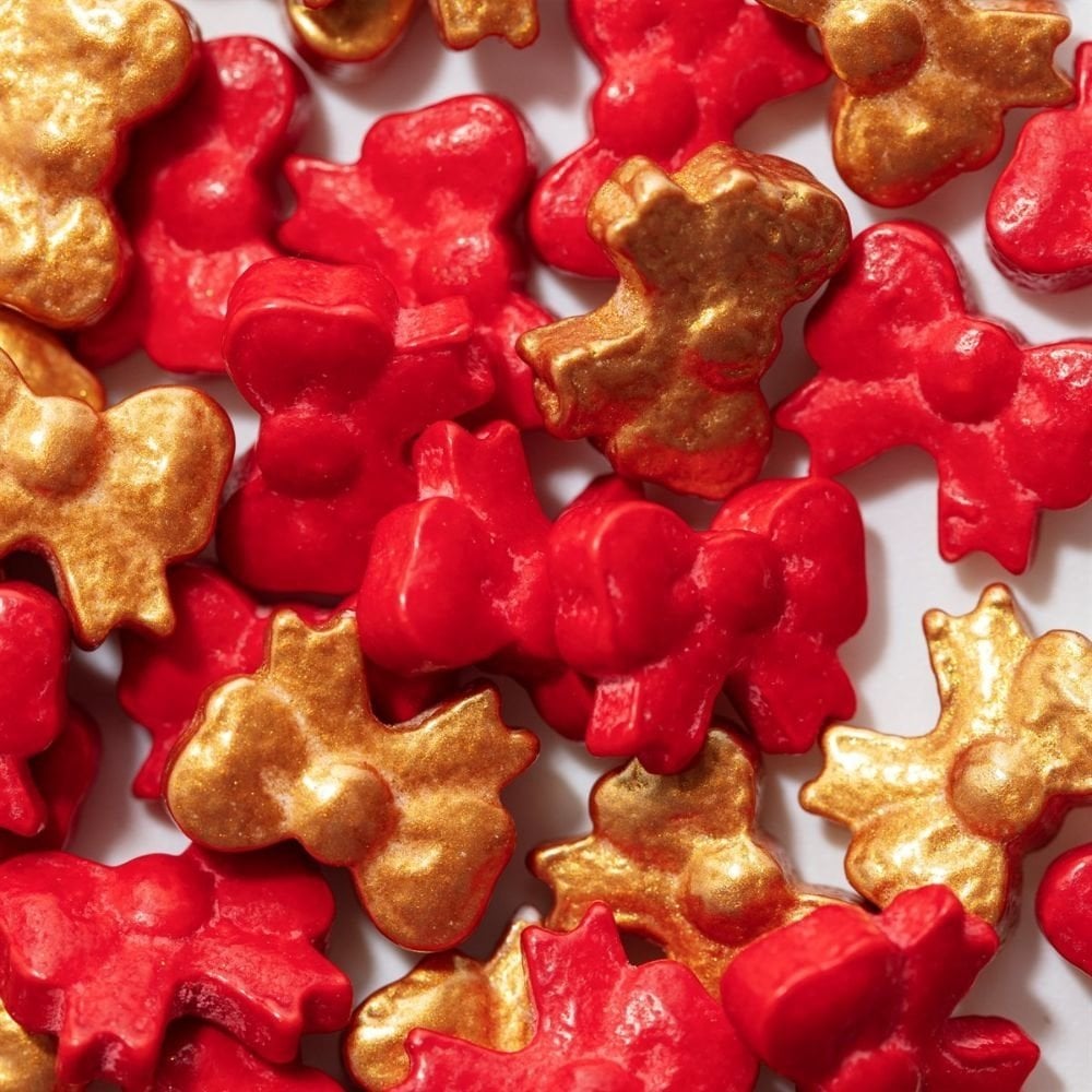 Festive Bows Sprinkle Charms 25g