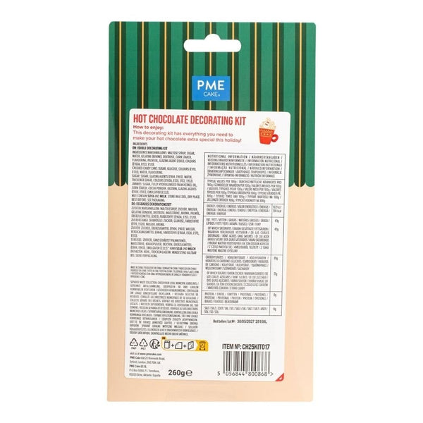 Puffy Santa Hot Chocolate Decorating Kit 260g