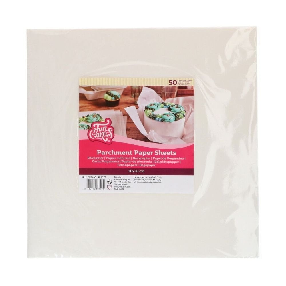 Square Parchment Paper Sheets x 50