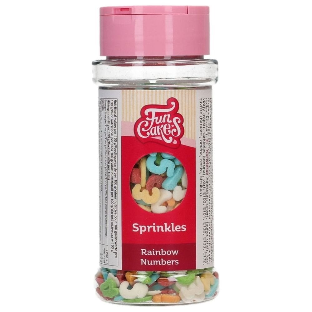 Rainbow Numbers Sprinkle Mix 50g