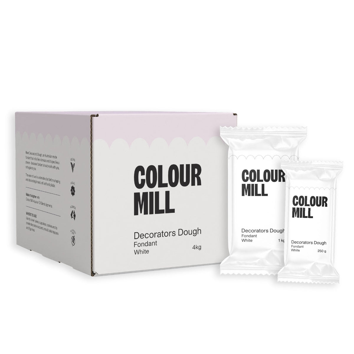 White Decorators Dough Fondant