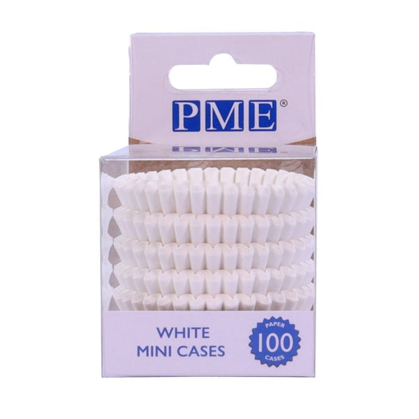 White Mini Baking Cases x 100 Cups