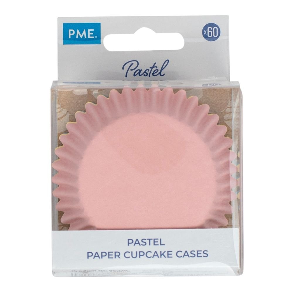 Mixed Standard Pastel Coloured Baking Cases x 60 Cups