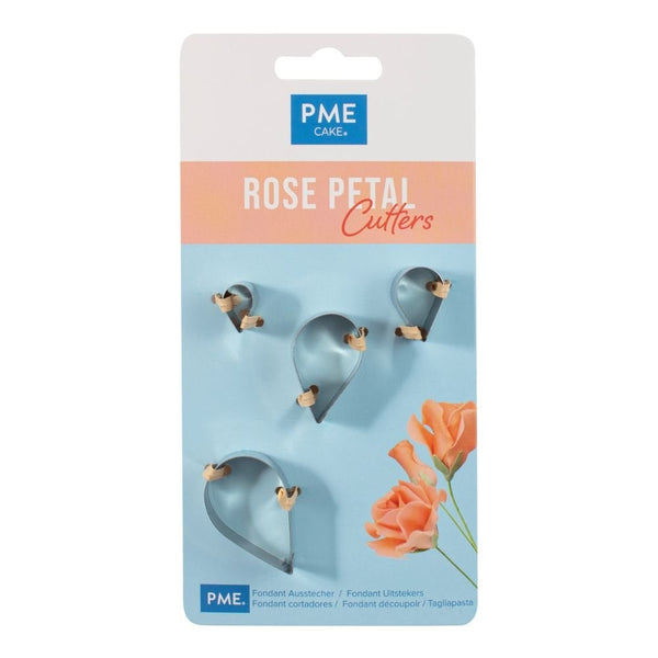 Rose Petal Icing Cutter Set Of 4