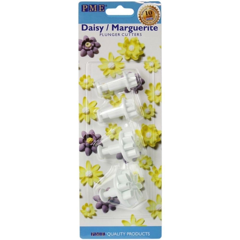 Daisy Marguerite Floral Plunger Cutter Set Of 4