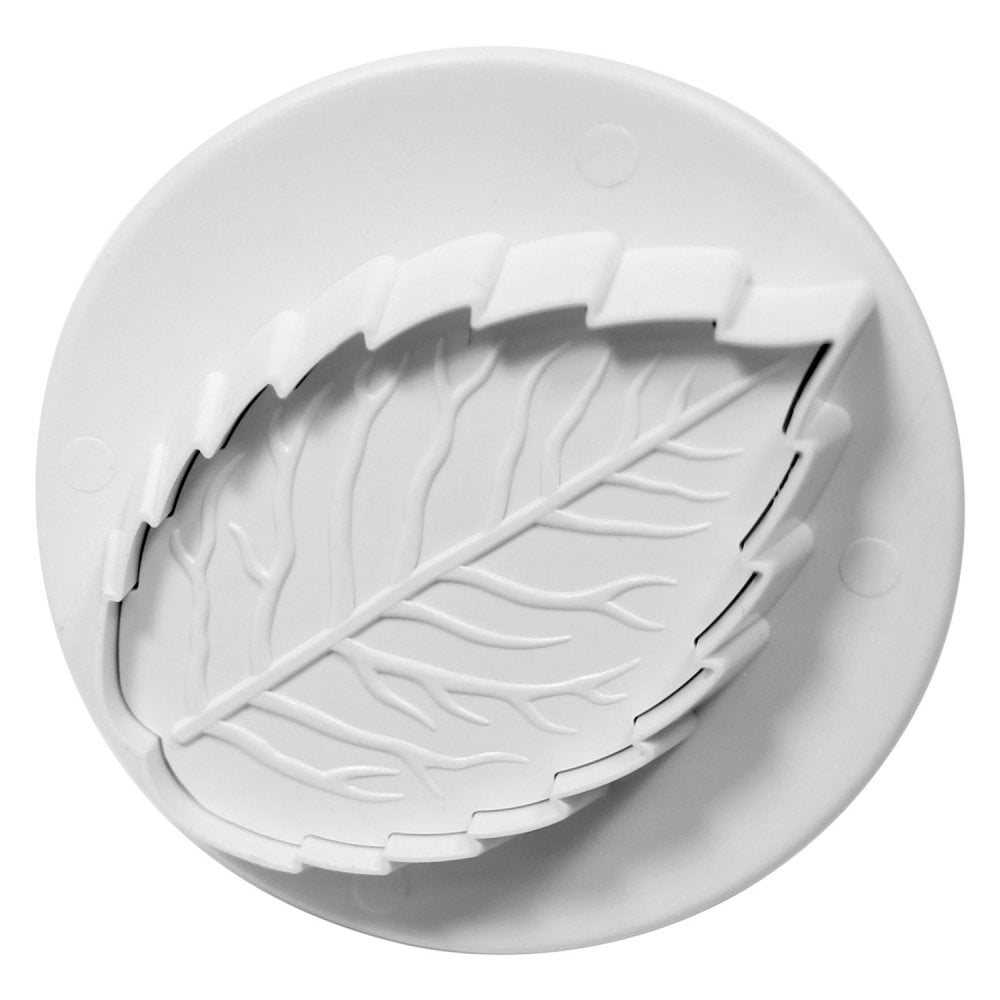 Veined Rose Leaf Plunger Cutter Set Of 3