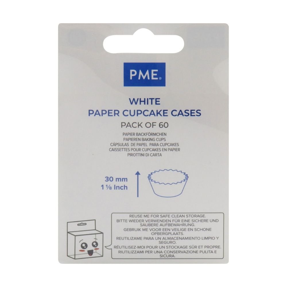 Standard White Baking Cases x 60