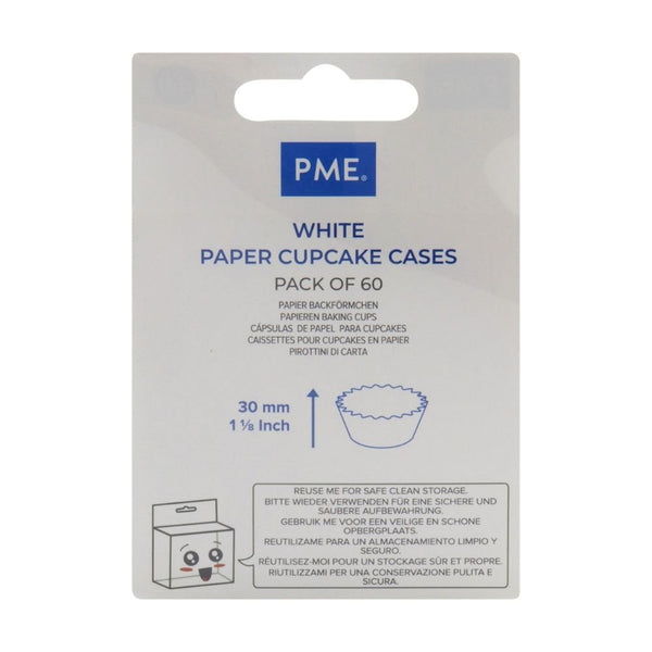 Standard White Baking Cases x 60