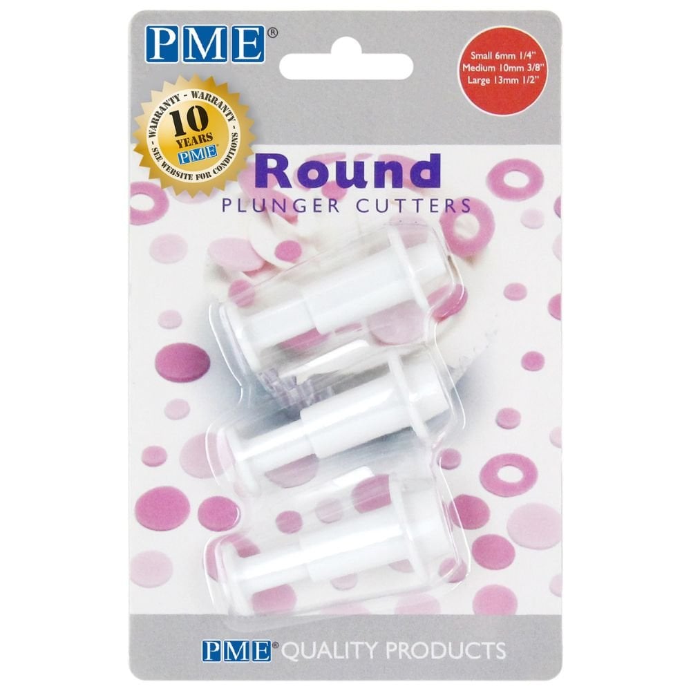 Mini Round Plunger Cutters Set Of 3