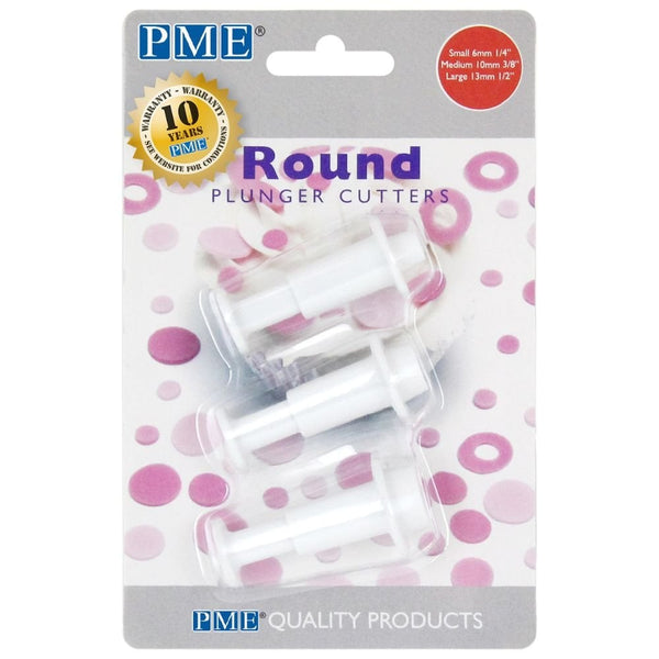 Mini Round Plunger Cutters Set Of 3