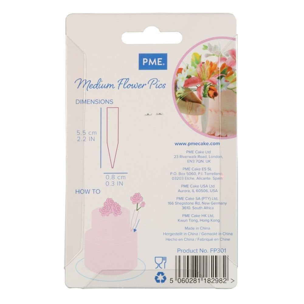 Medium Flower Pics Pack Of 12