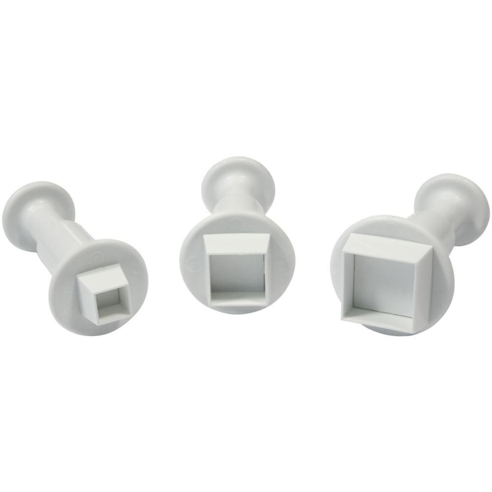 Mini Square Plunger Cutters Set Of 3