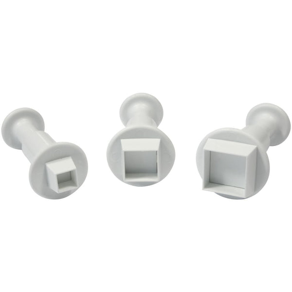 Mini Square Plunger Cutters Set Of 3