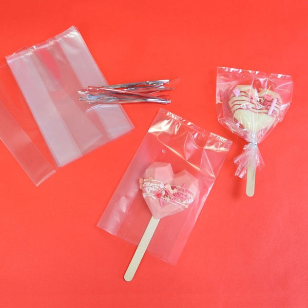 Lollipop Bags With Silver Ties Pack Of 25