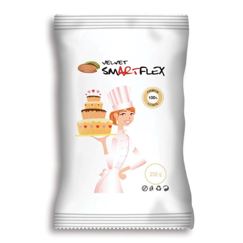 White Velvet Almond Flavoured Sugarpaste 250g