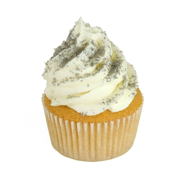Silver Edible Glitter Flakes