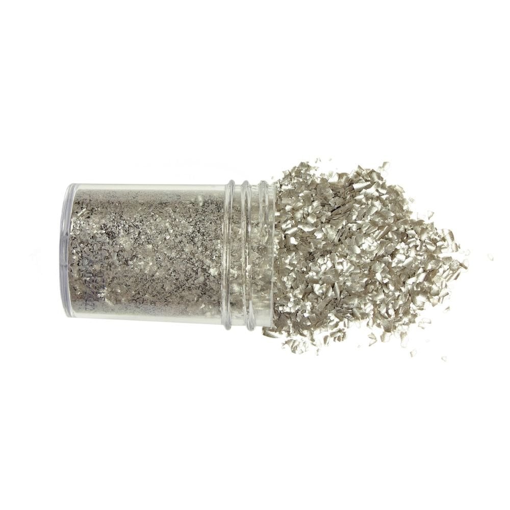 Silver Edible Glitter Flakes