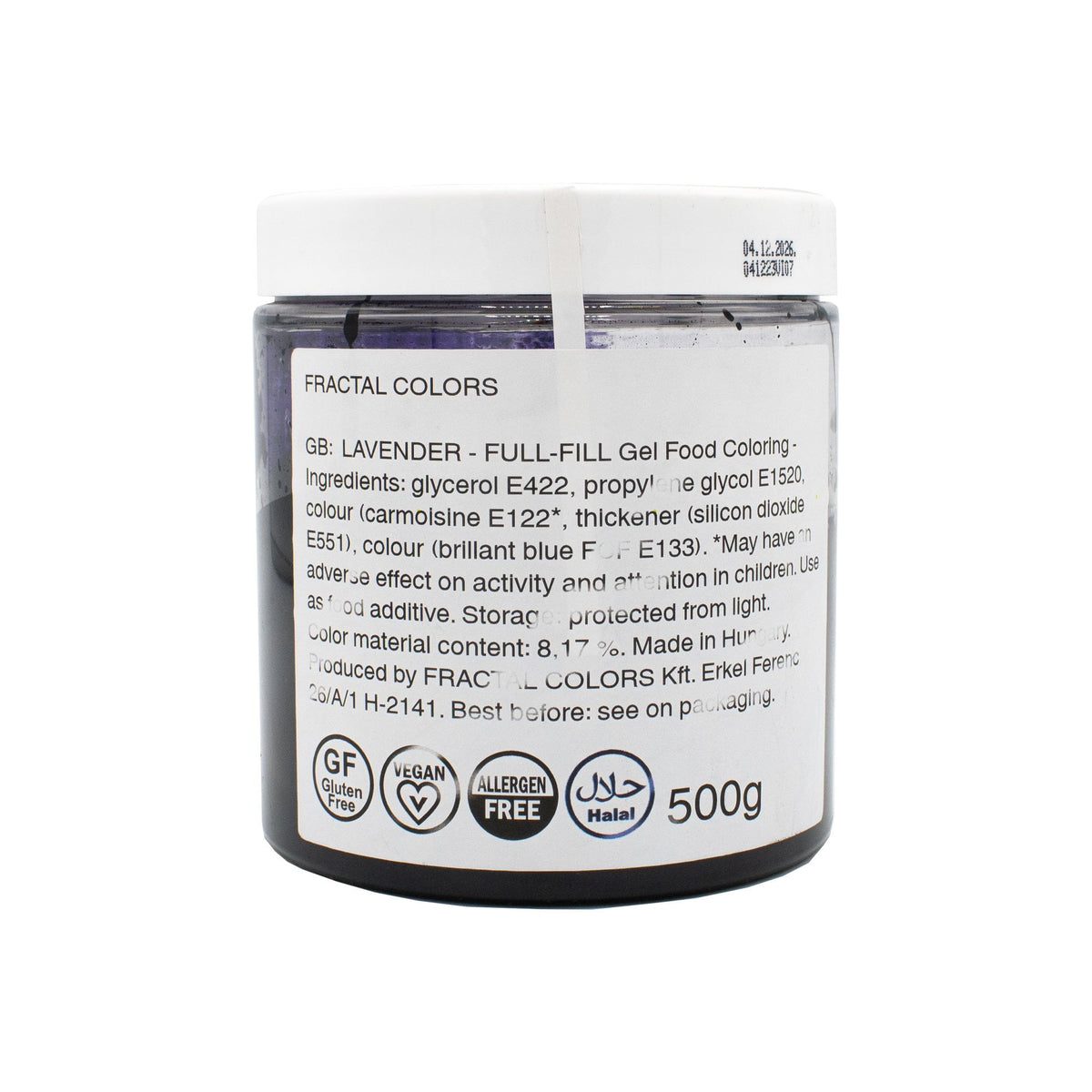 Lavender Fullfill Gel Food Colour 500g
