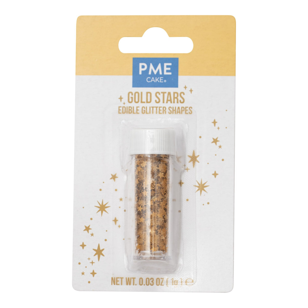 Gold Stars - Edible Glitter 1g