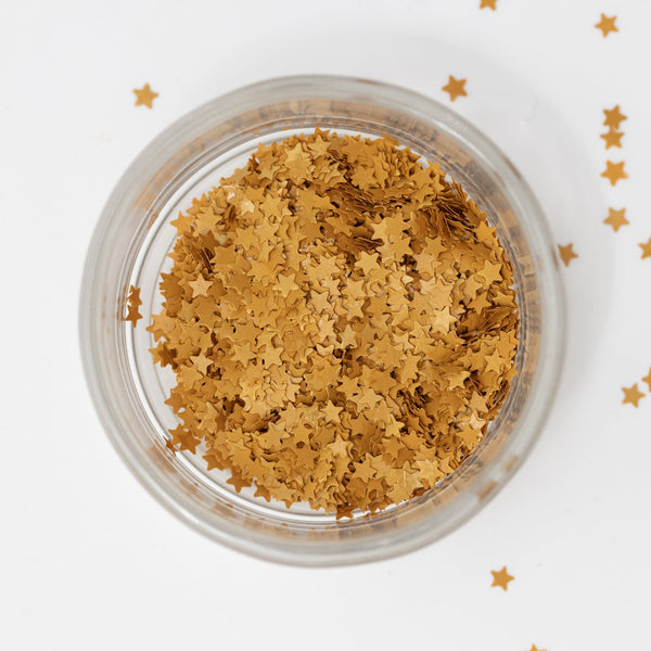 Gold Stars - Edible Glitter 1g